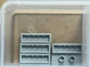 LEGO Parts - Light Bluish Gray Plate 1 x 3 w 2 Studs (Jumper) - No 34103 - QTY 5
