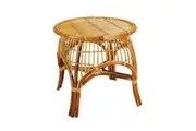CR Bowen Rattan Round Side Table