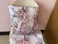 在飛比找松果購物優惠-多款厚棉布印花靠墊 抱枕套簡約現代風格適用於客廳家用 (7.