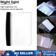 Portable LED Book Light Creative Reading Night Flat Plate Panel Lamp Bedroom AU