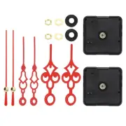 2Set Quartz Clock Movement 1/2" Movement Shaft for 2-3mm Clock Dial Thick Red