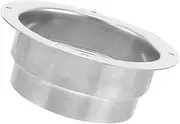 WOONEKY Barbecue Exhaust Duct Connector Straight Flange Flange Mount for Smoke Exhaust Duct Collar Replacement Filter