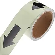 Veemoon 1 Roll Luminous Tape for Outdoor Use Glow Dark Guiding Tape High Visibility for Warehouses Hospitals Parking Lots and More