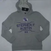 NEW Under Armour UA Stephen F Austin Lumberjacks Hoodie Youth Boys S Small 8 NWT