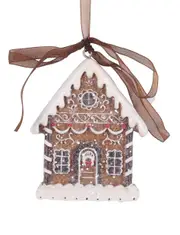 Gingerbread House Christmas Tree Hanging Ornament 65mm