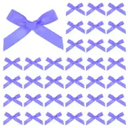 100-Pack Mini Craft Ribbon Bow 1.6x1 Inch for Craft DIY[Medium Purple]