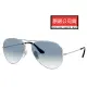 【RayBan 雷朋】經典飛官款太陽眼鏡 RB3025 003/3F 62mm大版 銀框漸層鏡片 公司貨