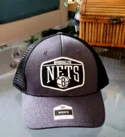 Brooklyn Nets NBA Trucker Hat Charcoal Snapback Fan Favorite Cap