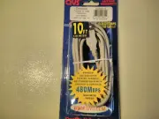 10ft USB 2.0 High Speed Type A /Male B Male Beige Cable 480Mbps
