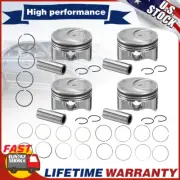4x Pistons & Rings STD for Hyundai Sonata Kia Optima 11-13 2.0L TURBO 234102G400 (for: Hyundai)