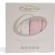 2PK Onkaparinga Baby Swaddle Muslin Cotton Sleeping Blanket Wrap/Wraps Pink