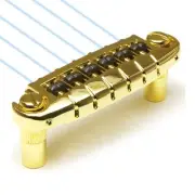 Graph Tech Ghost loaded Resomax NW1 Wraparound Bridge PN-8593-G0 - Gold
