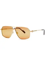 Cartier Aviator-style Sunglasses - Gold ONE SIZE