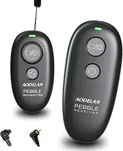 [AODELAN] Wireless Shutter Release Remote Control for Canon EOS RP, Rebel T6, T7, SL2, 6D Mark II, 7D Series, 5D Series; for Fujifilm GFX 50R, X-T3; for Olympus OM-D E-M1 Mark II; for Pentax K-1 Mark II
