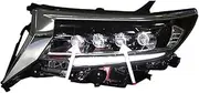 Car Lights Compatible For Toyota Prado LED Headlight 2017-2021 Prado Head Lamp Drl Dynamic Signal Projector Lens Automotive Accessories