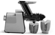 Masticating Juicer Machines, 3.5" Large Feed Chute Cold Press Juicer Fit Silver