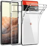 [Oprimio] Crystal Clear Case for Google Pixel 6a [Silicone Case] [%100 Clear] [German Material] [Ultra Thin] Clear Mobile Phone Case for Google Pixel 6a