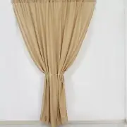 8x8 feet Natural Faux Burlap CURTAIN Photography Backdrop Panel Party Events