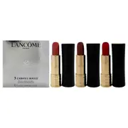 3 Labsolu Rouge Set by Lancome for women - 3 Pc 0.12oz Shamping Cream Lipstick - 06 Rose Nu, 0.12oz Shamping Cream Lipstick - 11 Rose Nature, 0.12oz Shamping Cream Lipstick -132 Caprice De Rouge