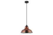 Lamina Pendant Light Copper Coloured Glass Dome