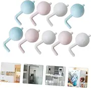 PartyKindom 9pcs Pinch Cabinet Locks Multifunctional Safety Latches for Closets Easy No Drill Installation Keeps Safe from Dangers Home