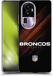 Head Case Designs Officially Licensed NFL Blur Denver Broncos Logo Soft Gel Case Compatible with Oppo Reno10 Pro+