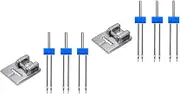 Anneome 2 Pcs Twin Stretch Metal Sewing Machine Needles 3 Sizes Household Sewing Machine Accessories