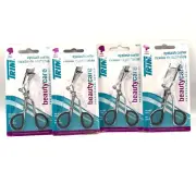 New! Pack Of 4 - Trim Eyelash Curler with Refill (19202)