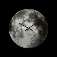 在飛比找Yahoo!奇摩拍賣優惠-荷蘭 KARLSSON 月亮月球錶面玻璃客廳輕奢ins風北歐