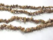 35 INCH STRAND ~ PICTURE JASPER ~ STONE CHIPS ~ BEADS