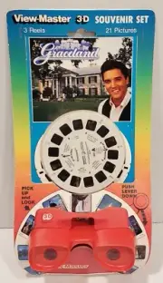 Elvis Presley's Graceland 3D View-Master 3 Reel Set Includes Viewer NEW SEALED
