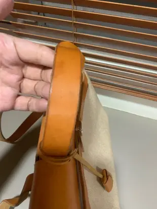 Hermès herbag 愛瑪仕 帆布 米白色 後背包