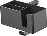 STARTIST 4 in 1 Desk Cup Holder Phone Pen Storage Box Hook Minimalist Rotating Headphone Desktop Organizer for Water Bottle Home Table, Black