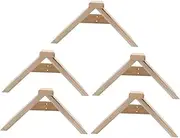 Kisangel 5pcs Wooden Bird Perch Stand Bird Toys Pigeon Supplies Parrot Training Rack