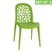 Set of 4 Mason Outdoor Chair - Green