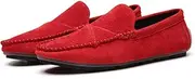 [Asifn] Men's Classic Moccasin Soft Comfort Suede Loafers British Minimalist Flat Driving Slip On Shoes