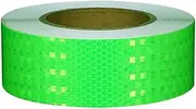 Reflective Tape， Solid Color Reflective Warning Tape Outdoor, Sticker 5 CM × 25 Meters Self Adhesive Tape, Works for Cars Motorcycles Bicycles(Green)