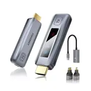 Wireless HDMI Transmitter and Receiver 4K Larger LED Screen Display, Wireless...