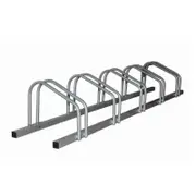 Velobici 1 - 5 Bike Floor Parking Rack Storage Stand Bicycle Silver