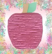 Apple Manzana Pinata Piñata birthday party supplies games Hit Pull string stick