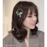 在飛比找momo購物網優惠-【HaNA 梨花】韓國森林月光樹影．珍珠枝枒圓型髮夾