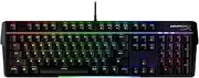 HyperX Alloy MKW100 – Mechanical Gaming Keyboard, Dynamic RGB Lighting, Onboard Memory to Save Lighting Profiles, Dust-Proof Mechanical switches, Brushed Aluminum Frame, Detachable Wrist Rest, Black