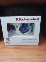 KitchenAid 5-Quart Patterned Ceramic Bowl for Tilt-Head Mixers Ink Watercolor