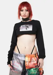 [W.I.A] Browsing Data Crop Sweater