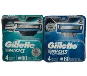 Gillette Mach3 Turbo & Mach3 - Cartridges 8 - New