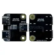 Power Splitter Power Distributor for Raspberry Pi 4 USB One-in-Two Module Type-C