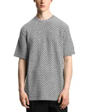 Emporio Armani Regular Fit Jacquard Geo Motif Tee