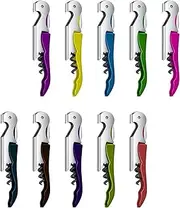 20 Pieces Wine Opener Waiter Corkscrew, Professional Wine Key for Servers, Bartender with Foil Cutter, Manual Wine Bottle Opener Double Hinged Yellow