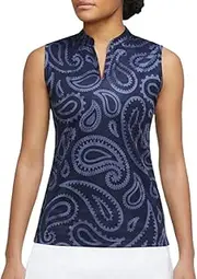 [Nike] Women's Sleeveless Polo Shirt 100% Polyester Breathe Sleeveless Golf Polo