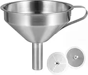 Sovol 3D Printer Stainless Steel Filter Funnel Resin Filter Cup for UV Resin, Double-Strainer Filter Metal Resin for 3D Printing Liquid, Photosensitive Resin Metal Recycle Filter for SLA/DLP/LCD